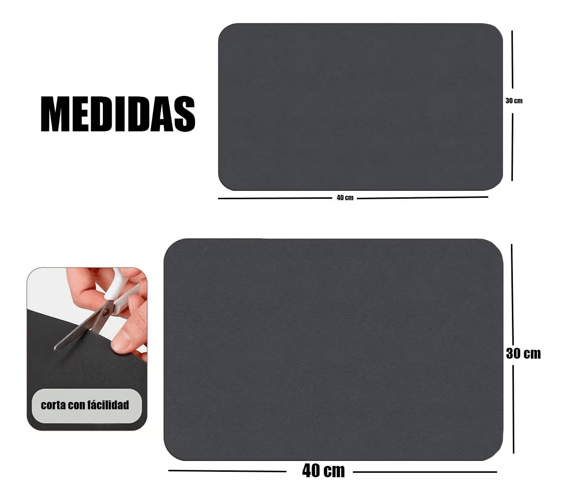 PROMO 2x1 Tapete Super Absorbente Antideslizante