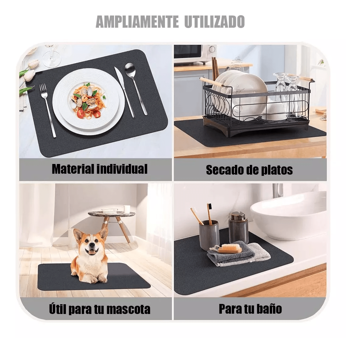 PROMO 2x1 Tapete Super Absorbente Antideslizante