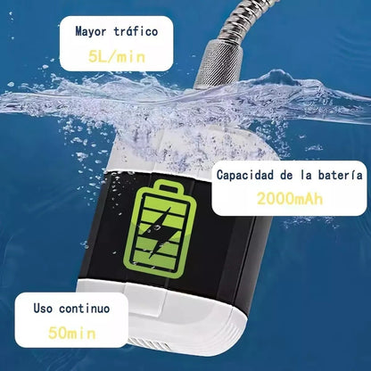 Ducha Portátil Recargable USB - Autonomía y Presión Constante
