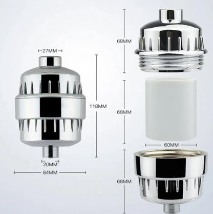 BioShower + Elimina cloro y metales pesados